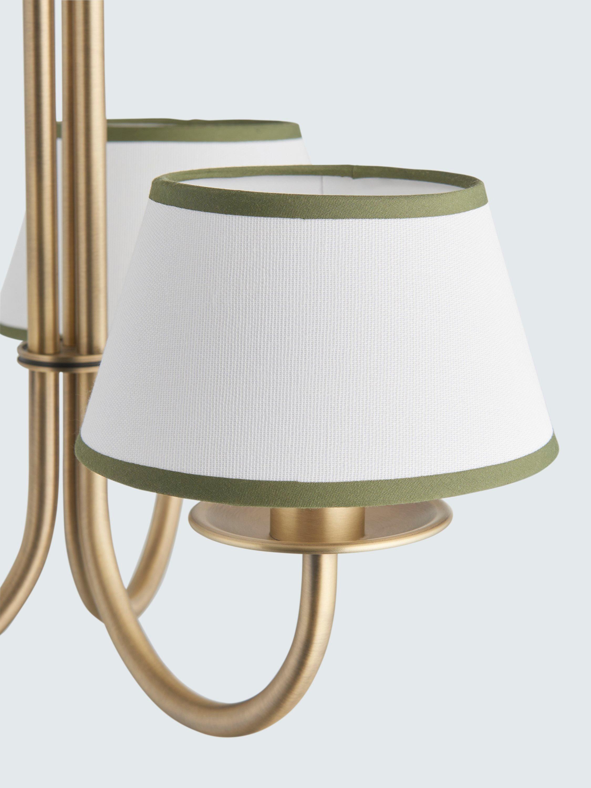 John Lewis Trevelyan ceiling light antique brass and avocado (British brand)