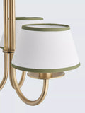 John Lewis Trevelyan ceiling light antique brass and avocado (British brand)