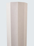 John Lewis floor lamp with ceramic base and natural linen shade (British brand)