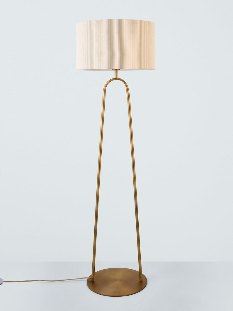 John Lewis Rosso floor lamp matt antique brass - British product