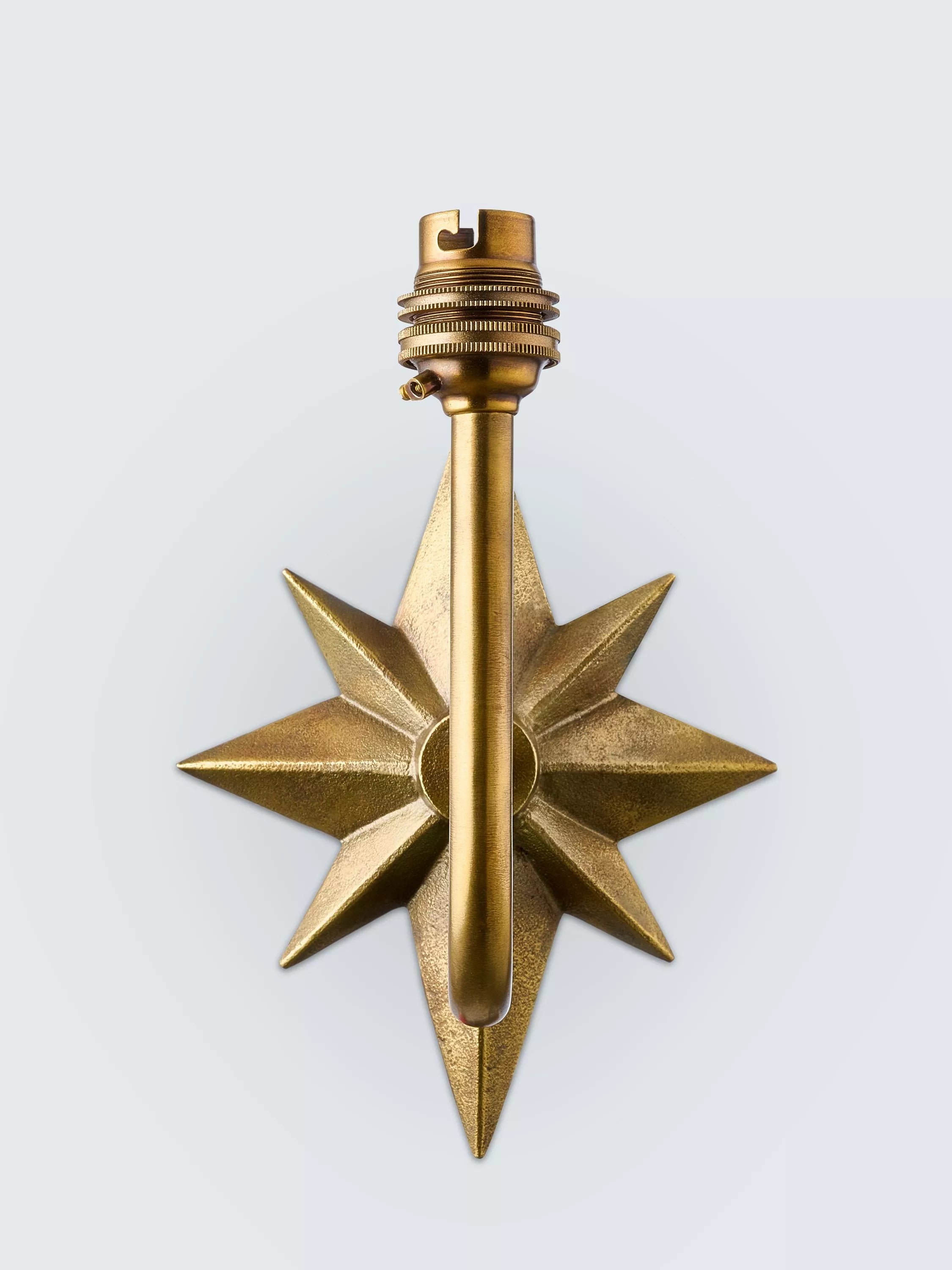John Lewis Astrid Star wall lamp base aged brass, imported from the UK