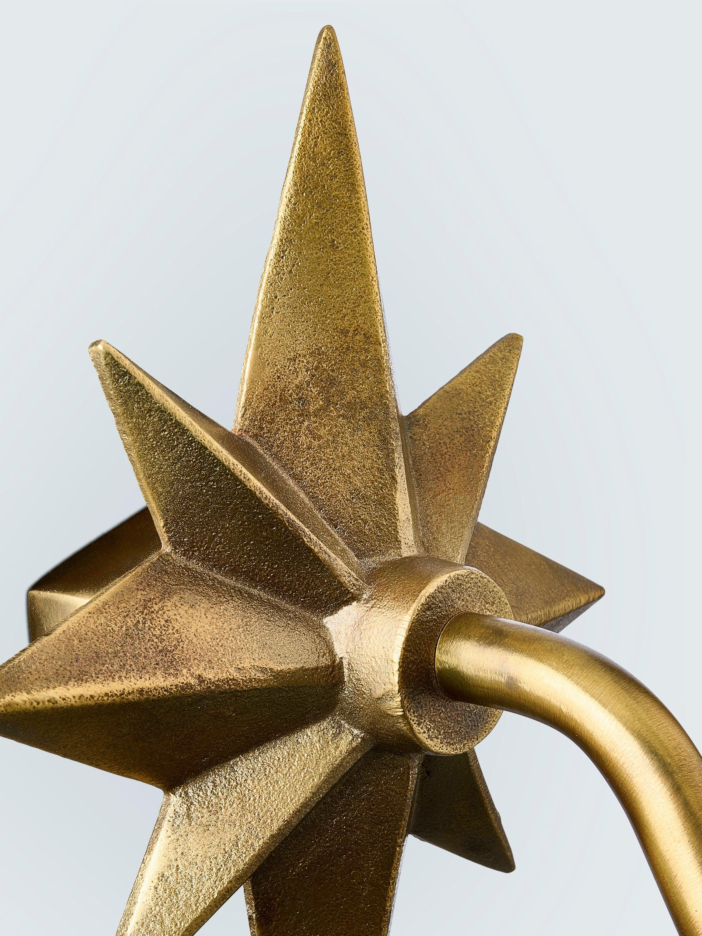 John Lewis Astrid Star wall lamp base aged brass, imported from the UK