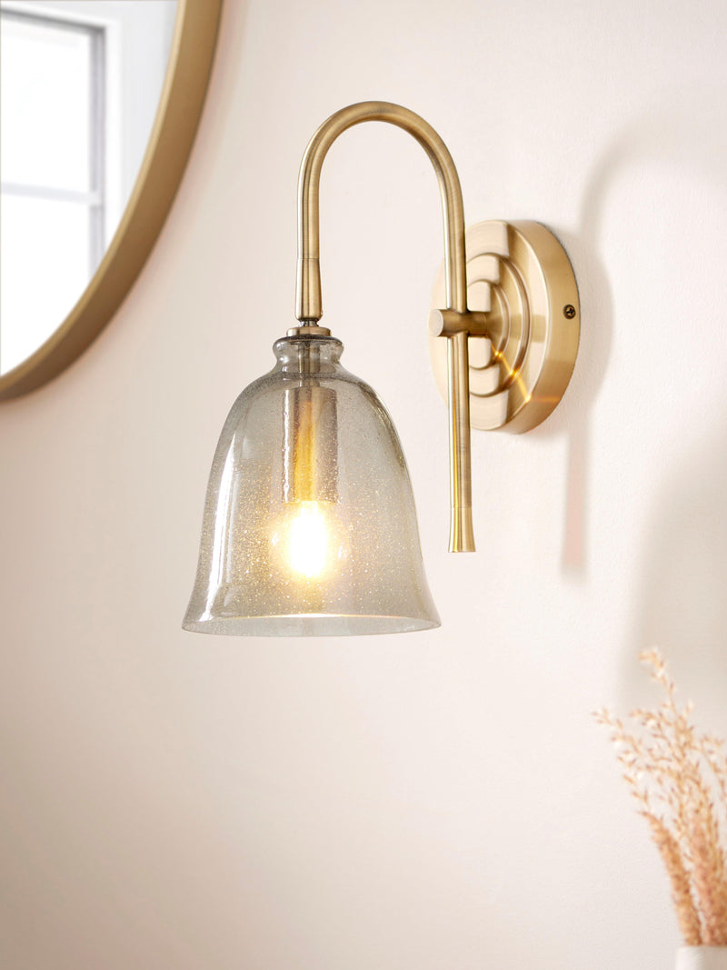 John Lewis Farmhouse bubble glass wall light, imported from the UK