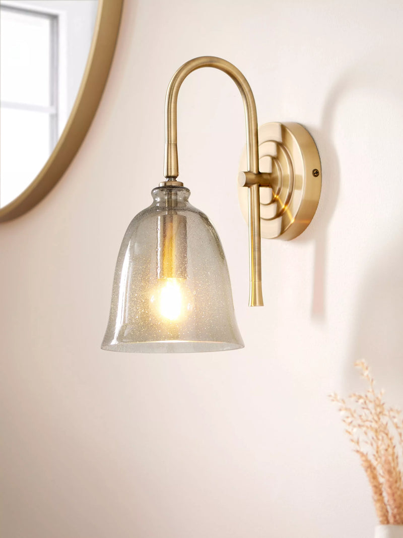 John Lewis Farmhouse bubble glass wall light, imported from the UK
