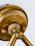 John Lewis double arm wall light aged brass, imported from the UK