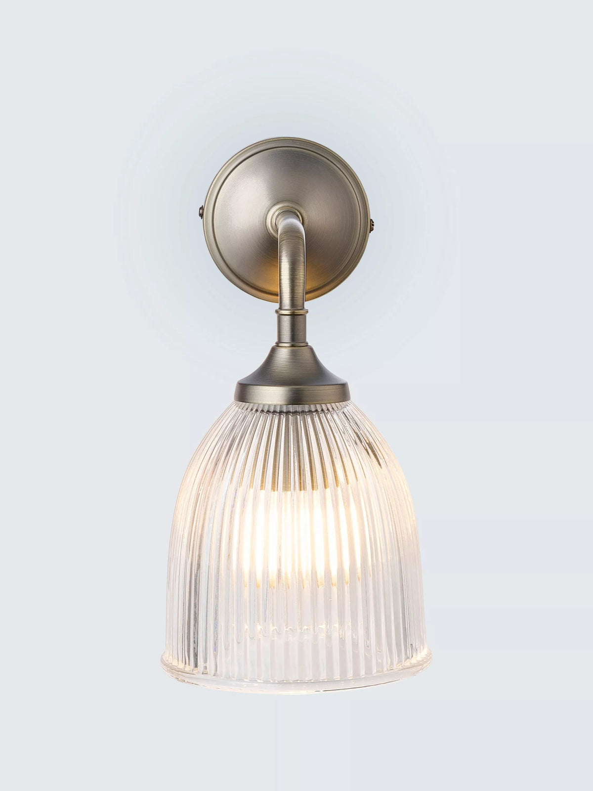 John Lewis Saltern glass wall light pewter (British brand)