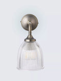 John Lewis Saltern glass wall light pewter (British brand)