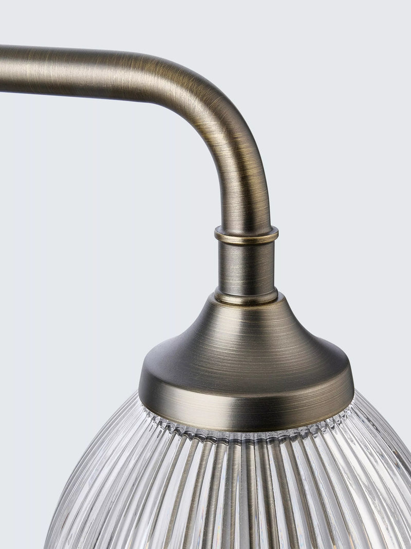 John Lewis Saltern glass wall light pewter (British brand)