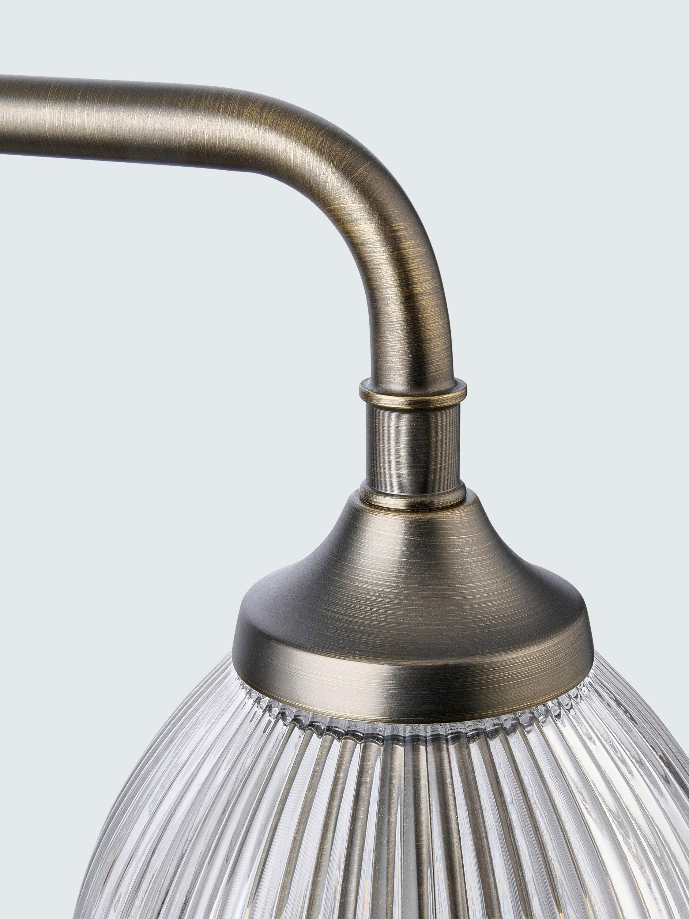 John Lewis Saltern glass wall light pewter (British brand)