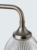 John Lewis Saltern glass wall light pewter (British brand)
