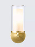 John Lewis Sydney bathroom wall light brushed brass finish, UK version