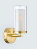 John Lewis Sydney bathroom wall light brushed brass finish, UK version