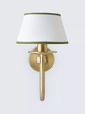 John Lewis Trevelyan wall light antique brass avocado, imported from the UK