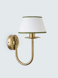 John Lewis Trevelyan wall light antique brass avocado, imported from the UK