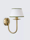 John Lewis Trevelyan wall light antique brass avocado, imported from the UK