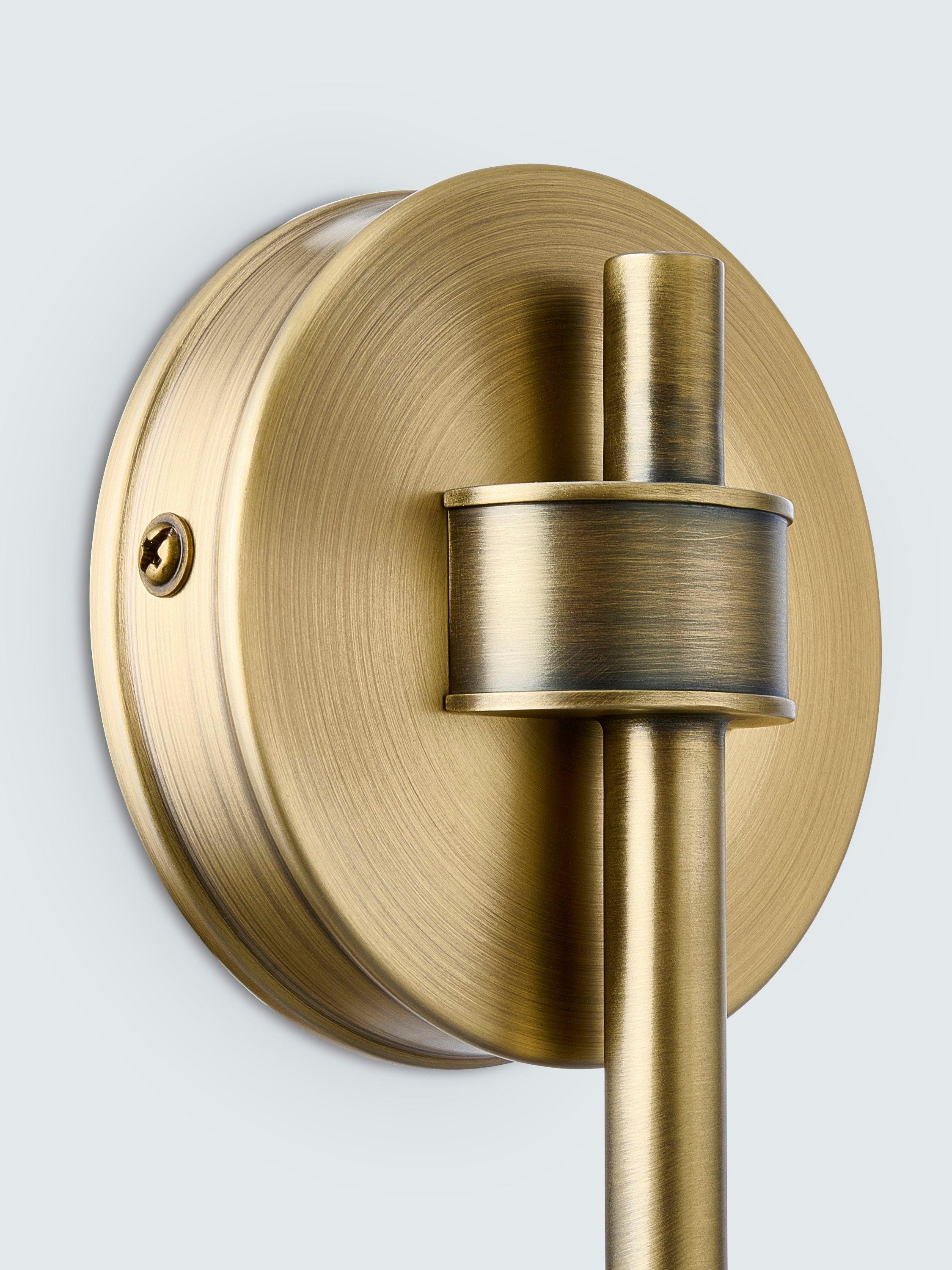 John Lewis Trevelyan wall light antique brass avocado, imported from the UK