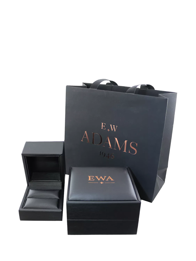 E.W Adams 9ct gold claw set amethyst stud earrings - British product