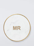 John Lewis white marble brass Mr coaster - British product
