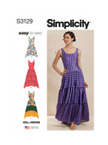 Simplicity Misses' Tank Dresses with Petite Lines Sewing Pattern, S3129, R5