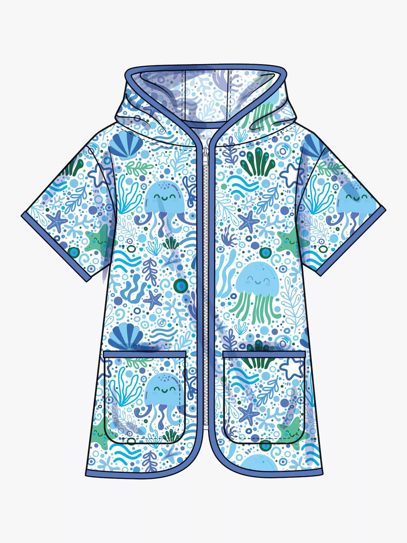 Simplicity S3147 hooded cover up sewing pattern (British brand)
