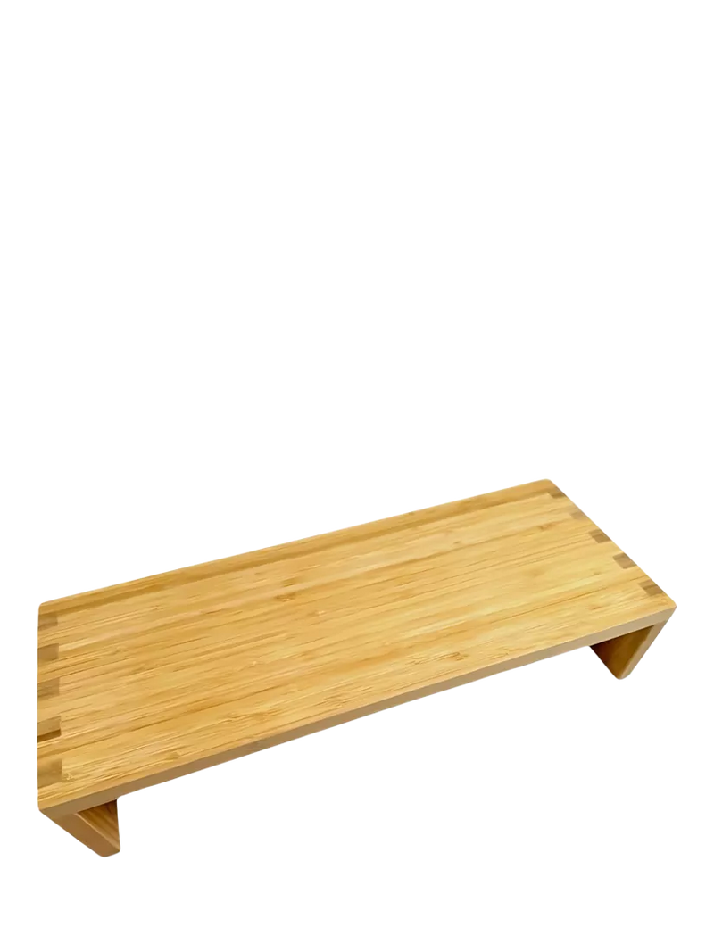Osco natural bamboo monitor shelf 50cm (British brand)