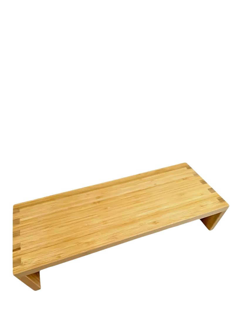 Osco natural bamboo monitor shelf 50cm (British brand)