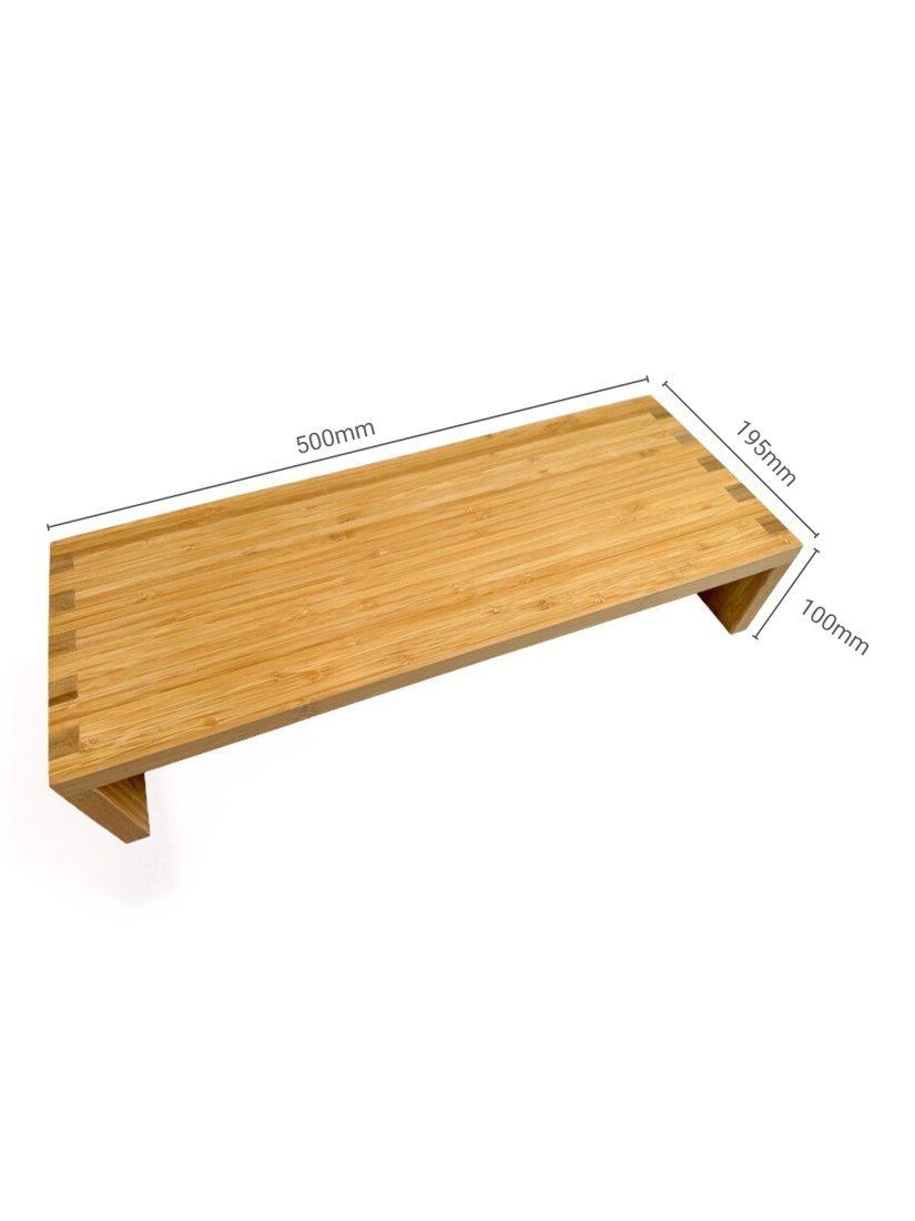 Osco natural bamboo monitor shelf 50cm (British brand)