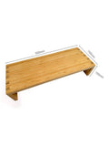Osco natural bamboo monitor shelf 50cm (British brand)