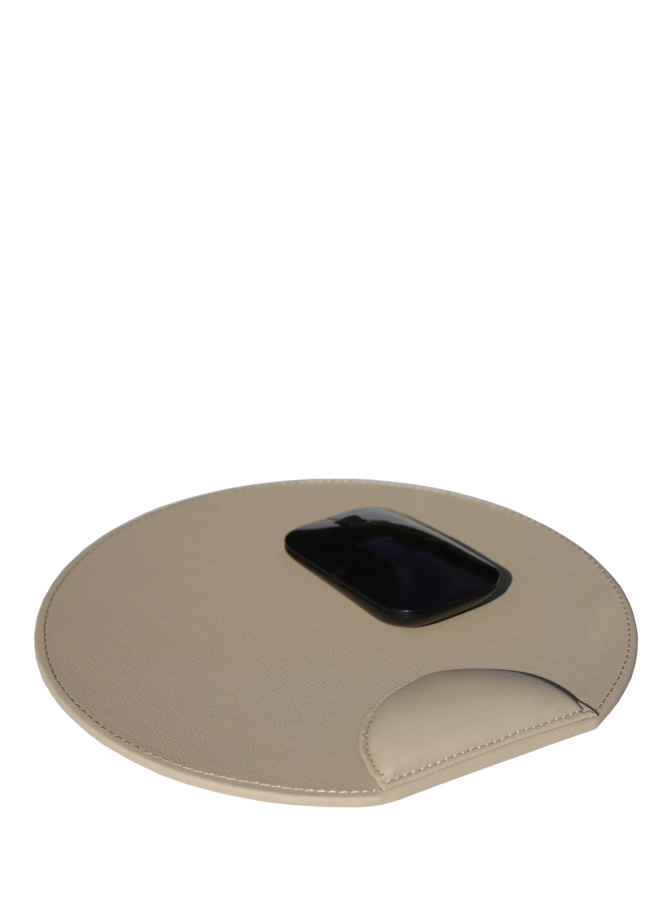 Osco faux leather mouse pad light taupe, imported from the UK