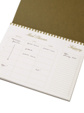 Papier Cherry meal planner with lined pages, UK version