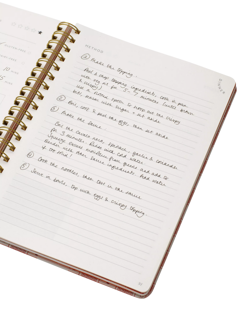 Papier Lobster recipe journal 192 pages (British brand)