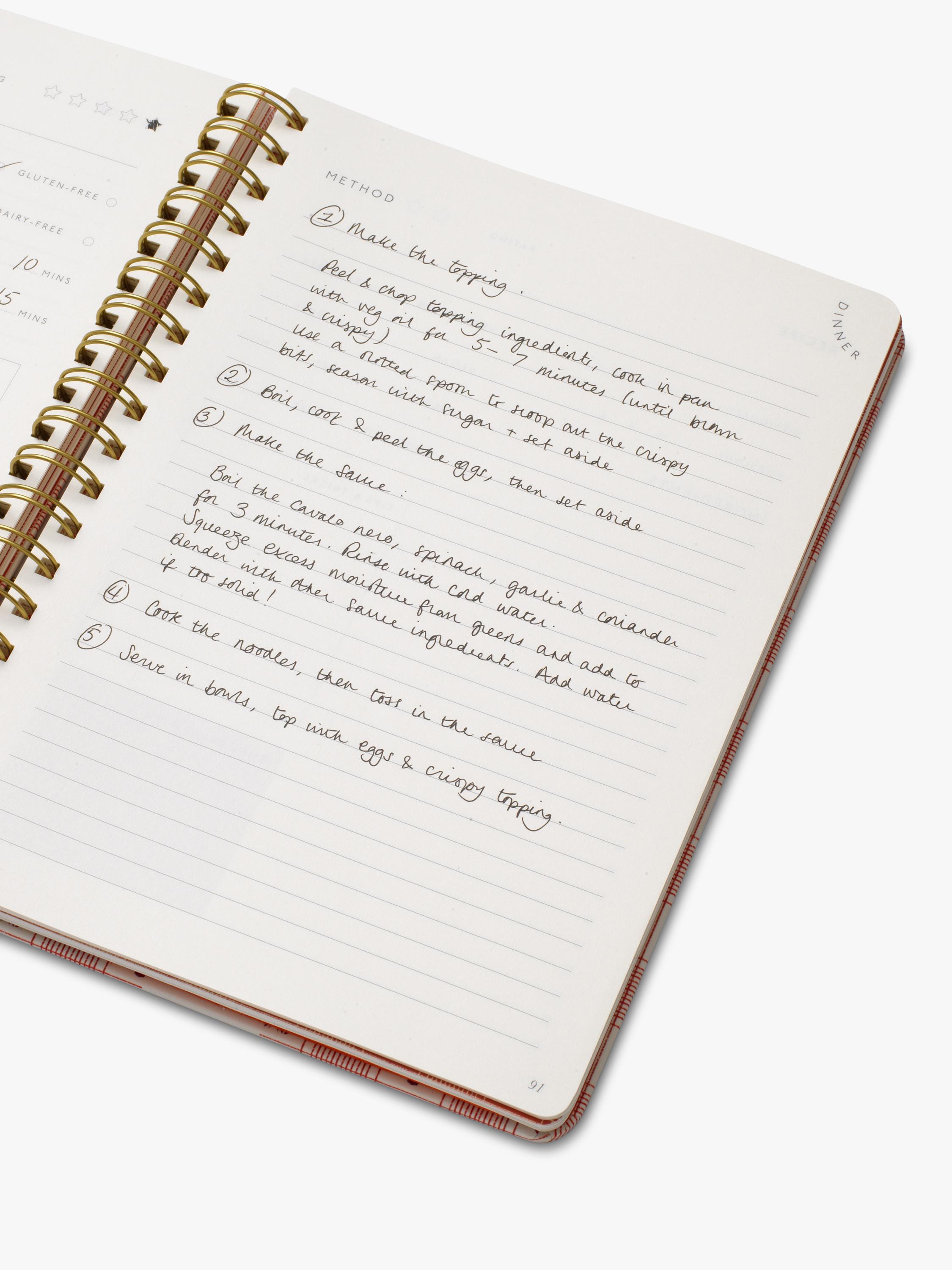 Papier Lobster recipe journal 192 pages (British brand)