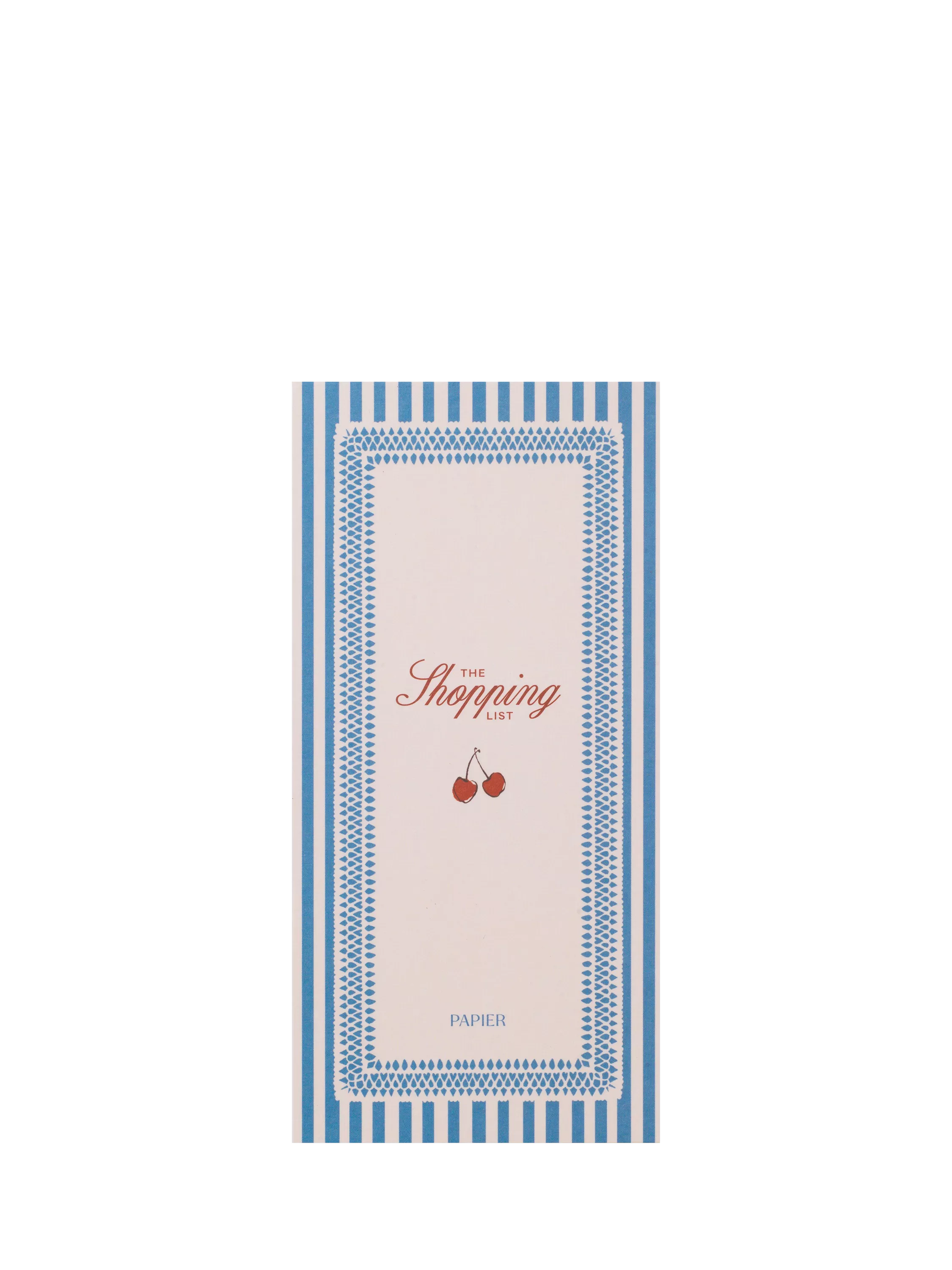 Papier Cherry shopping list pad 60 pages (British brand)