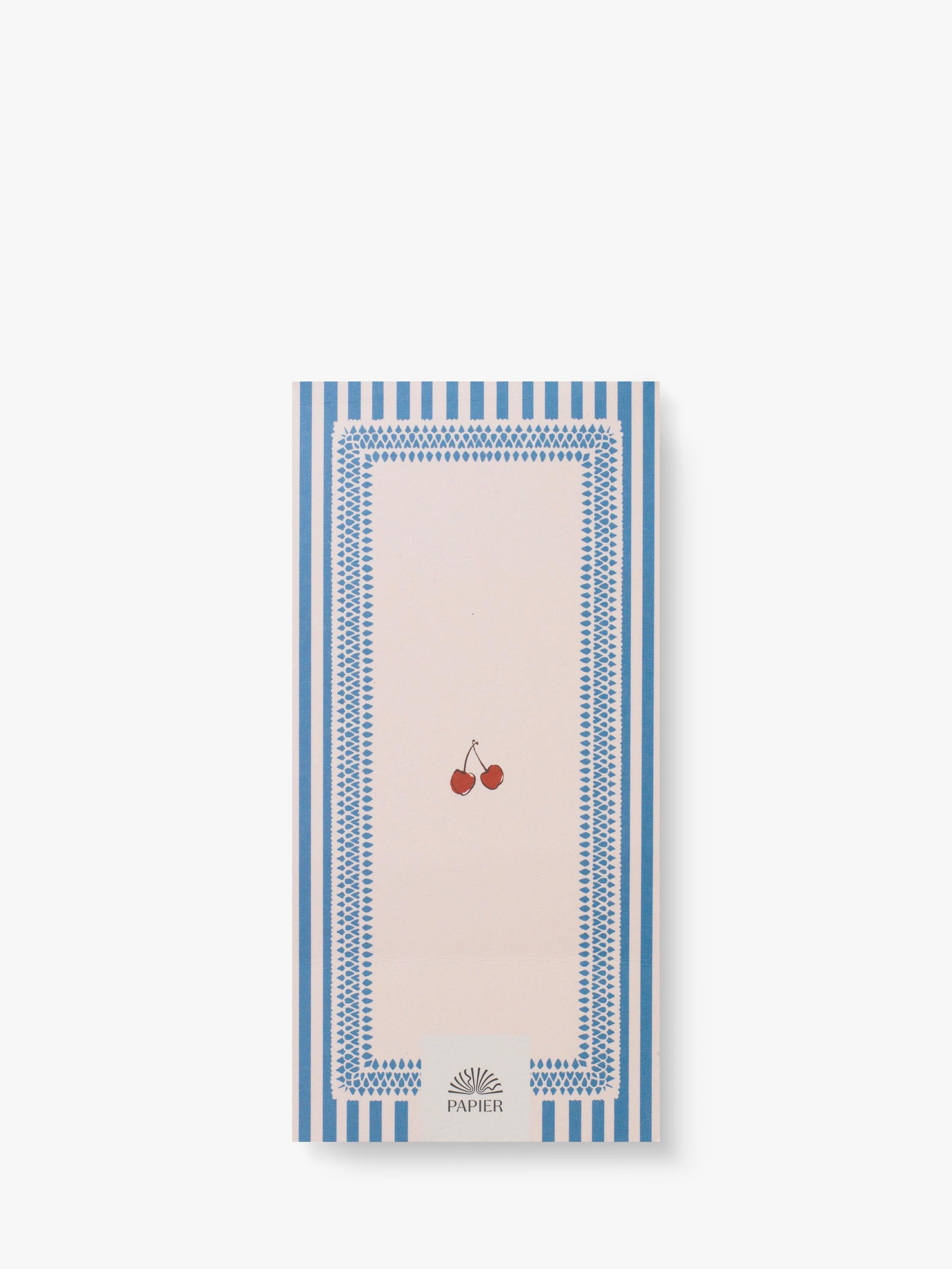 Papier Cherry shopping list pad 60 pages (British brand)