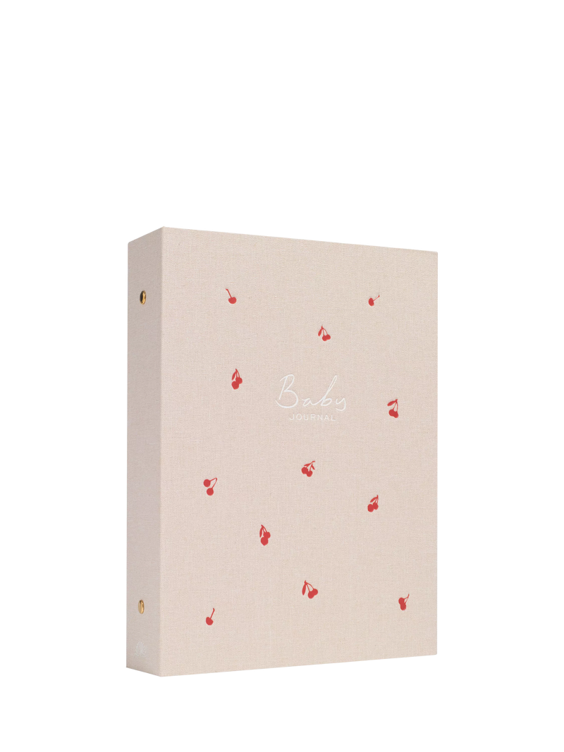Papier baby journal Cherries binder 192 pages - British product