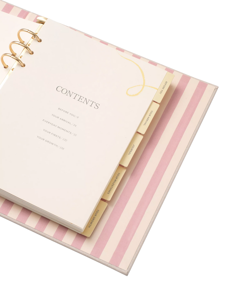 Papier baby journal Cherries binder 192 pages - British product