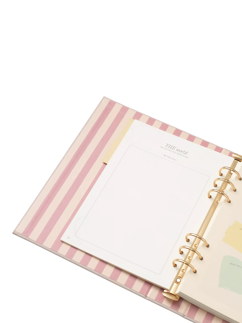 Papier baby journal Cherries binder 192 pages - British product