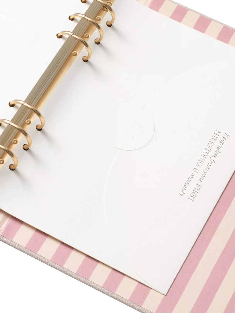 Papier baby journal Cherries binder 192 pages - British product