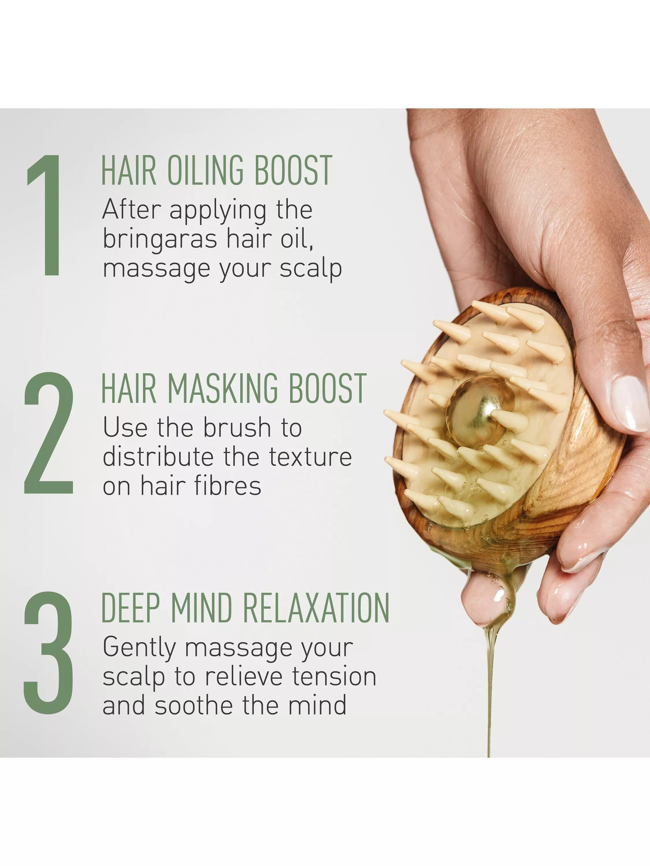 Kama Ayurveda Kansa scalp brush - British product