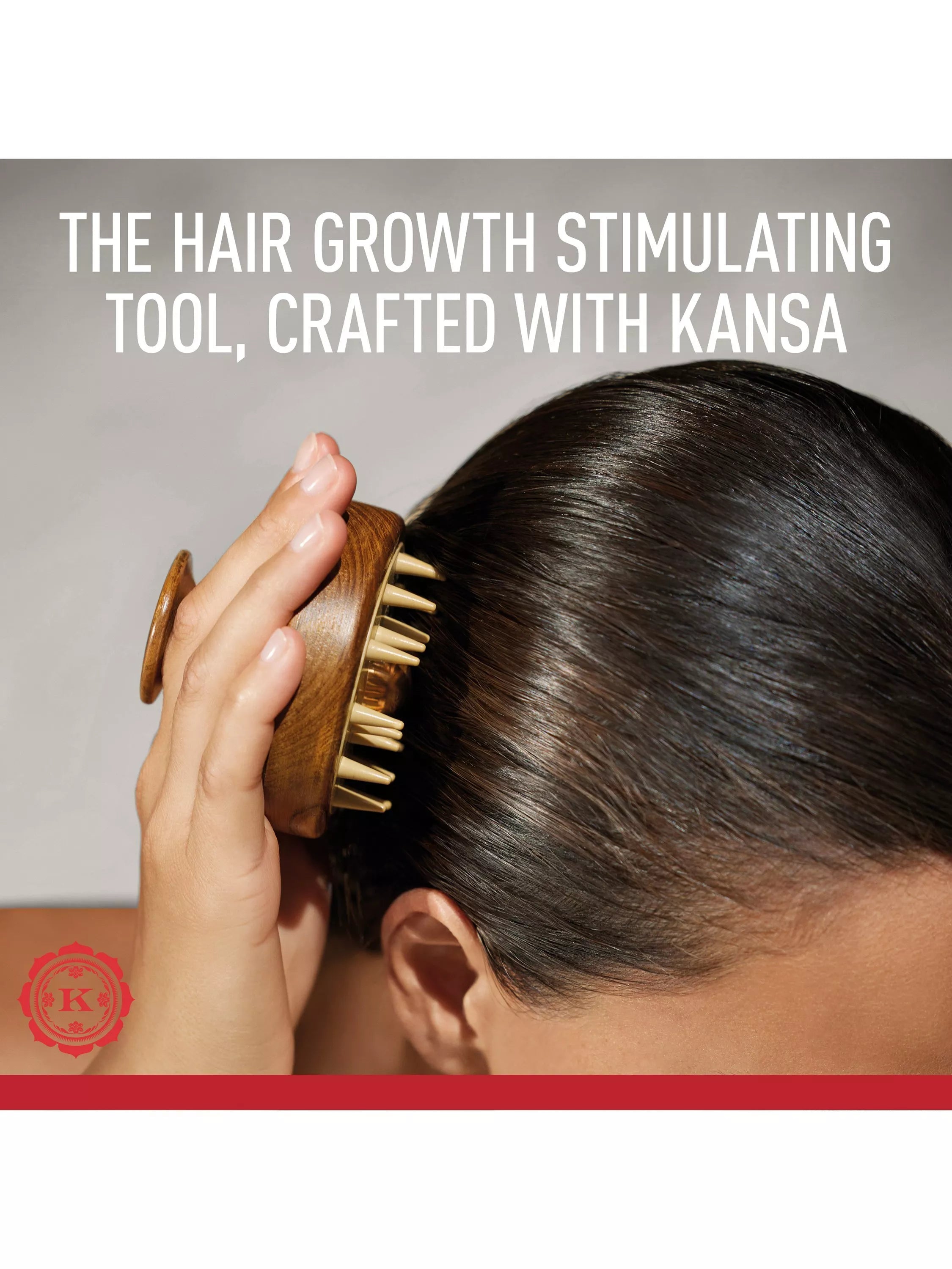 Kama Ayurveda Kansa scalp brush - British product