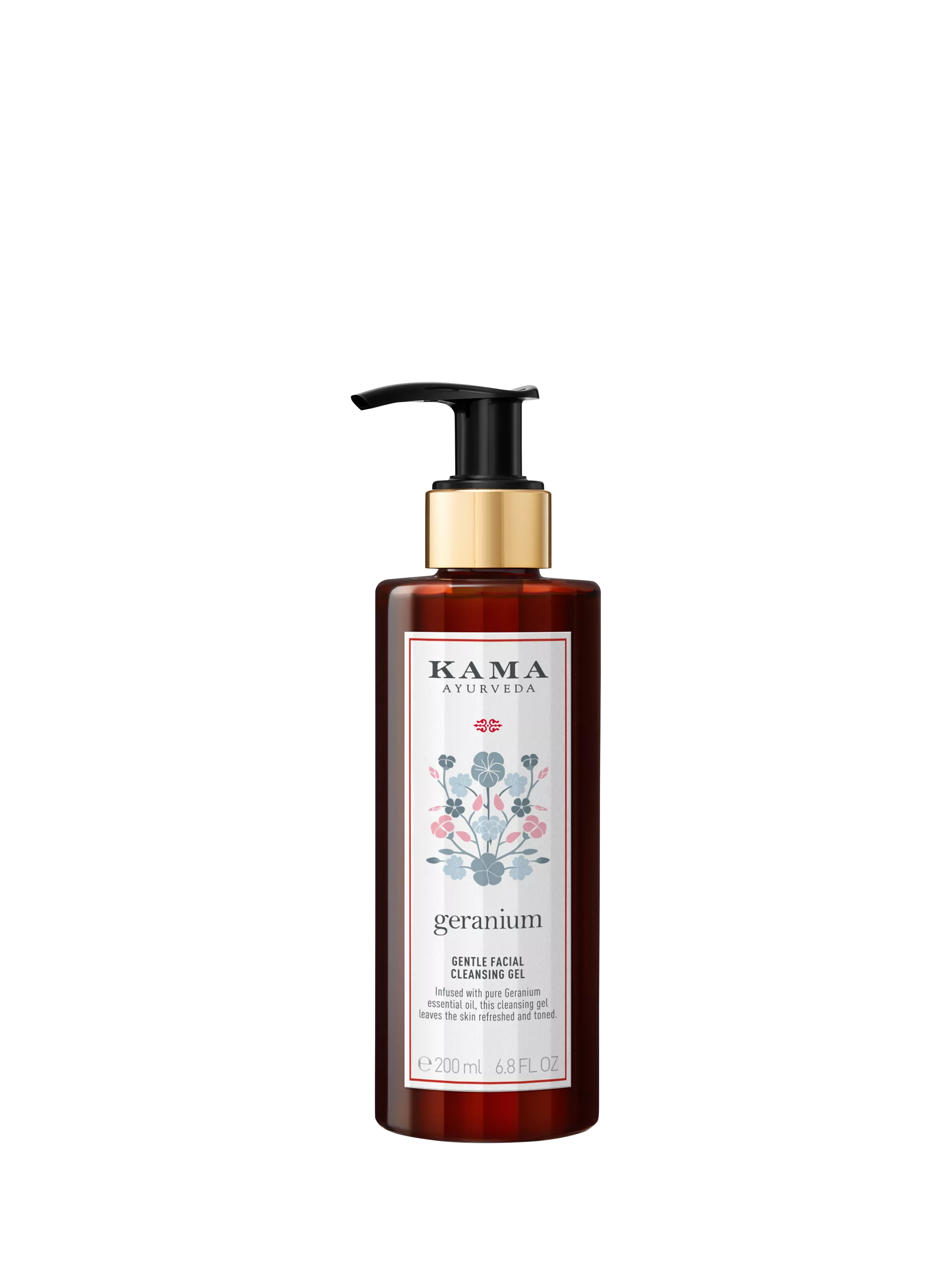 Kama Ayurveda geranium cleansing gel for face, 200ml, UK version
