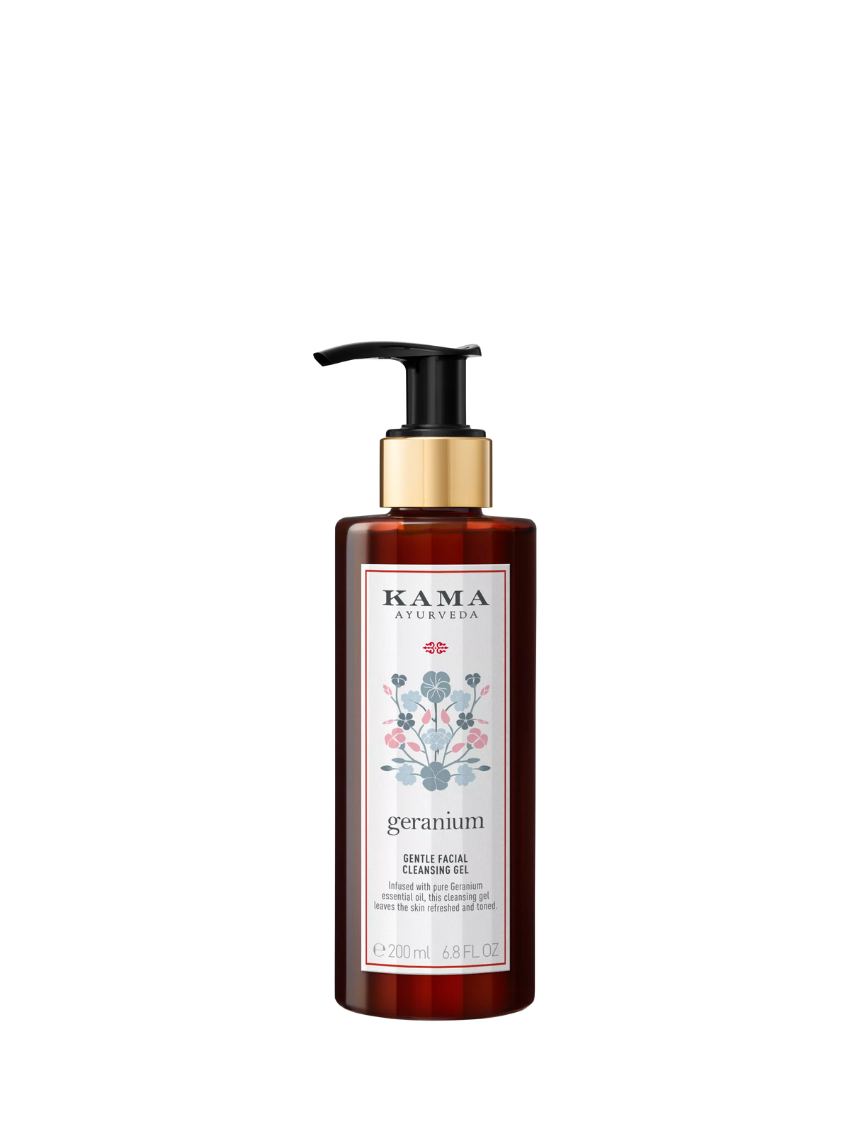 Kama Ayurveda geranium cleansing gel for face, 200ml, UK version