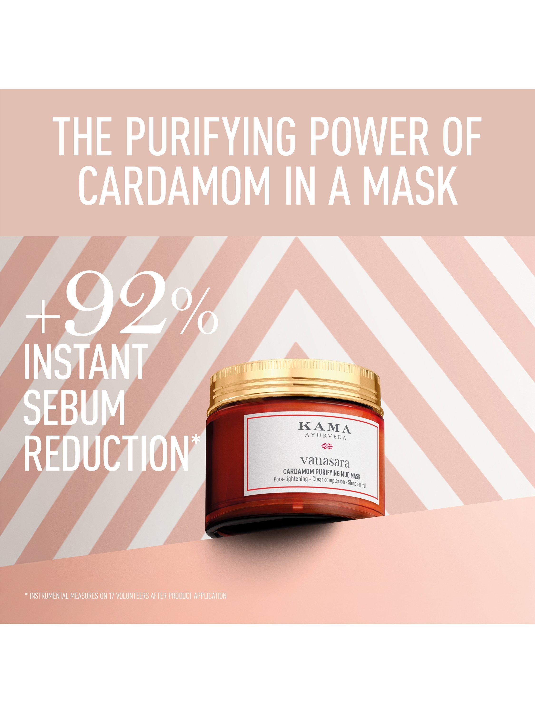 Kama Ayurveda Vanasara Cardamom Purifying Mud Mask, 50ml