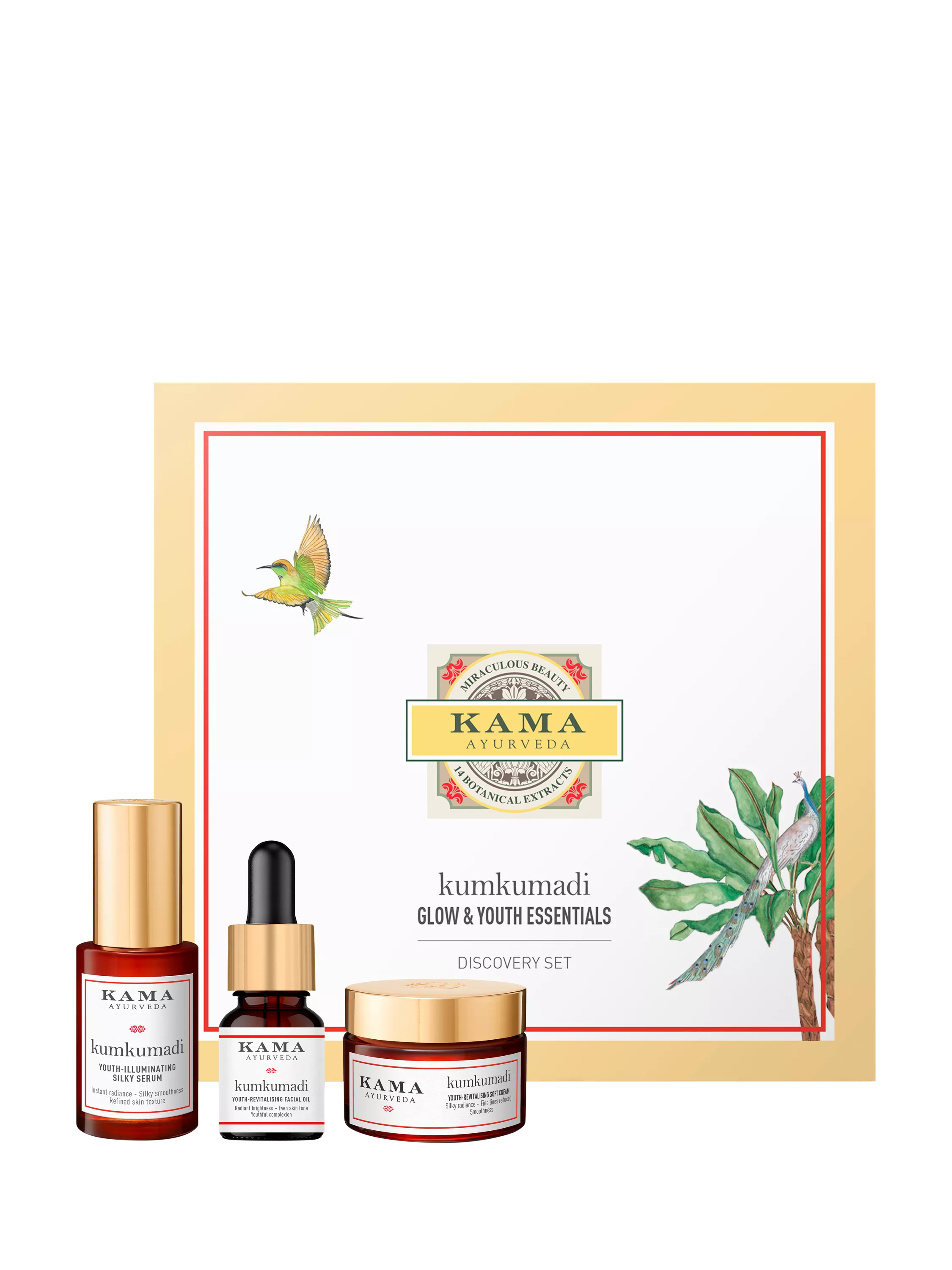 Kama Ayurveda Kumkumadi Discovery Set skincare, UK version