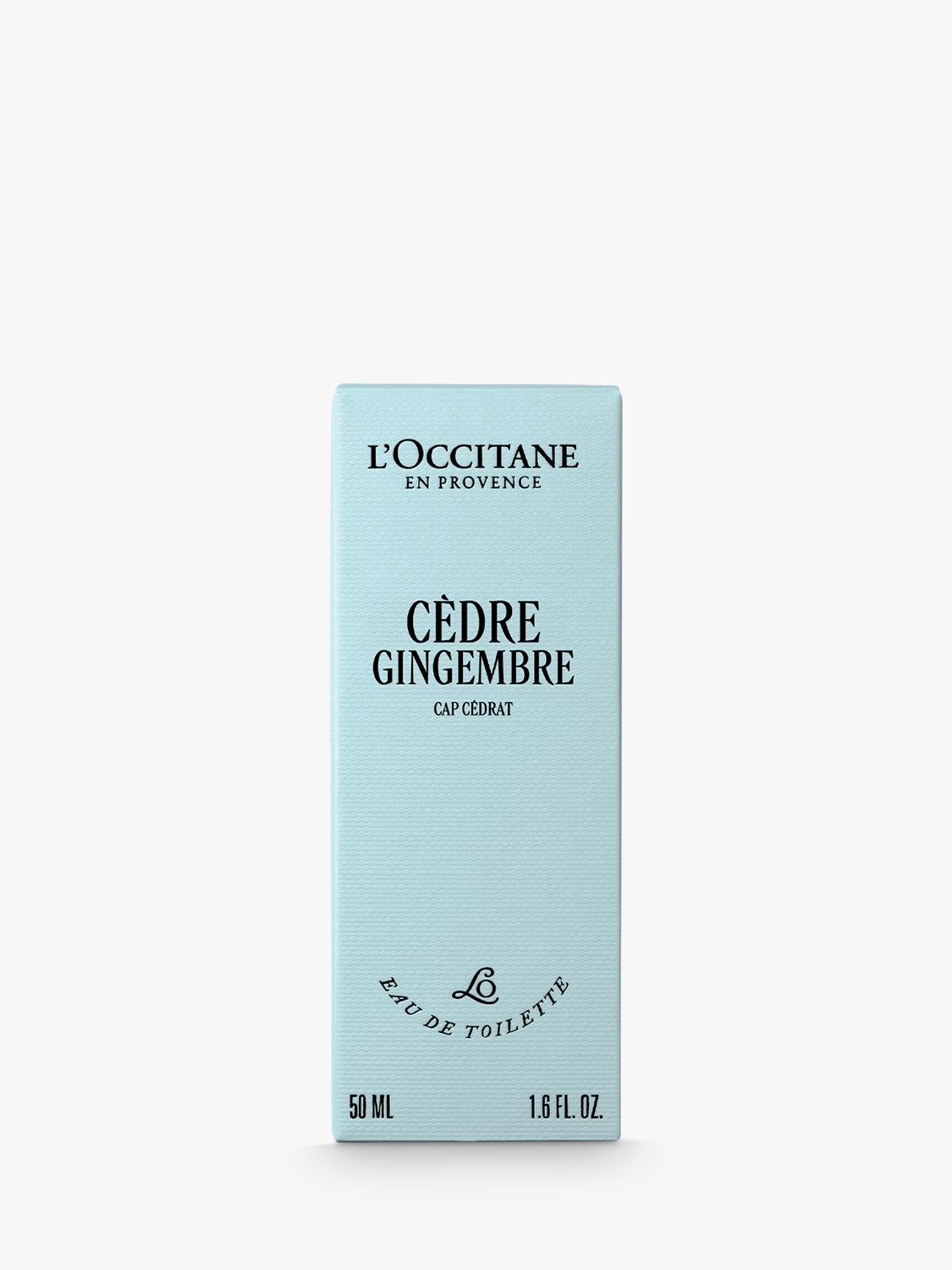 L'OCCITANE Cédre Gingembre Eau de Toilette 50ml, imported from the UK