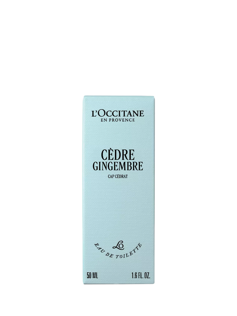 L'OCCITANE Cédre Gingembre Eau de Toilette 50ml, imported from the UK