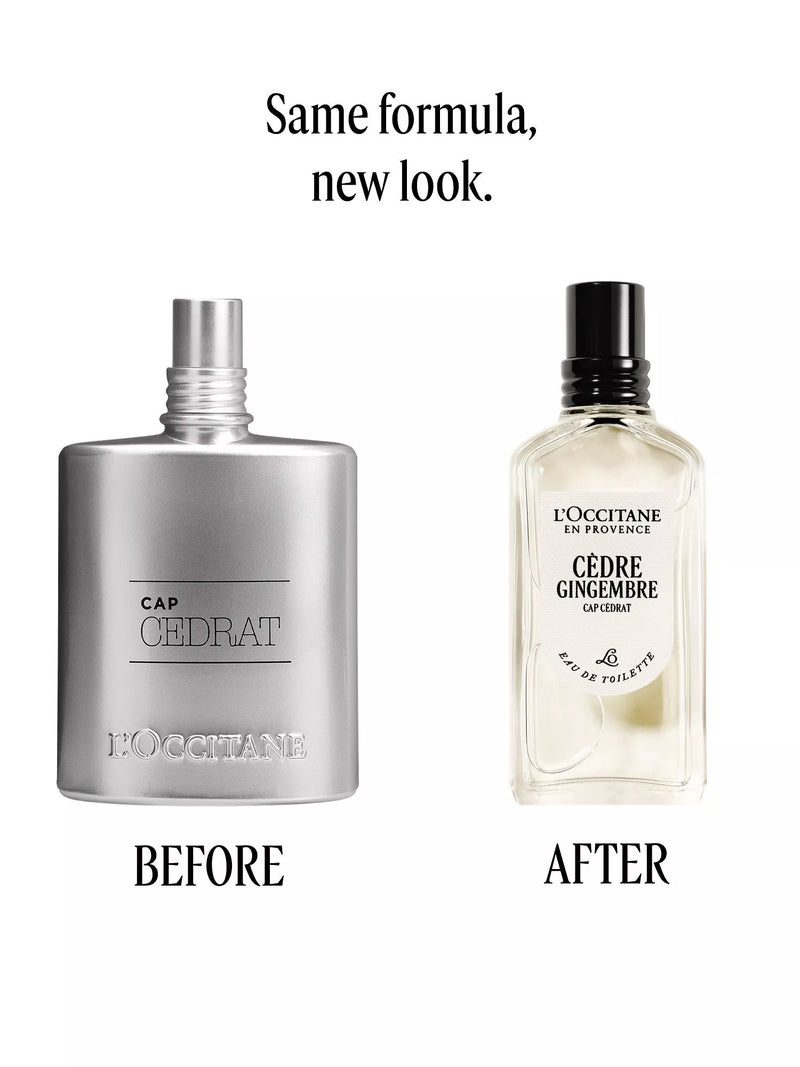 L'OCCITANE Cédre Gingembre Eau de Toilette 50ml, imported from the UK