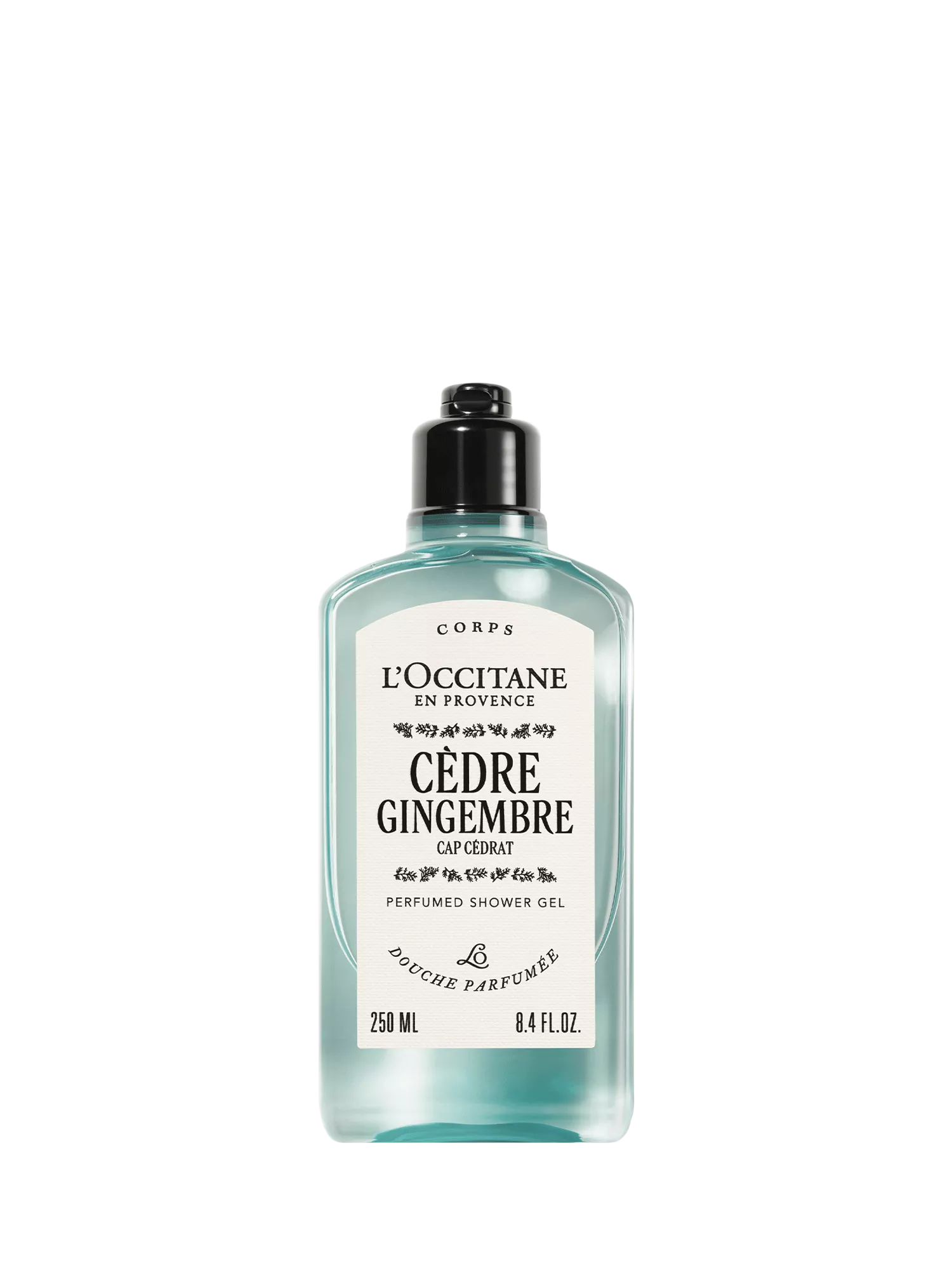 L'OCCITANE Cèdre Gingembre perfumed shower gel 250ml, UK version