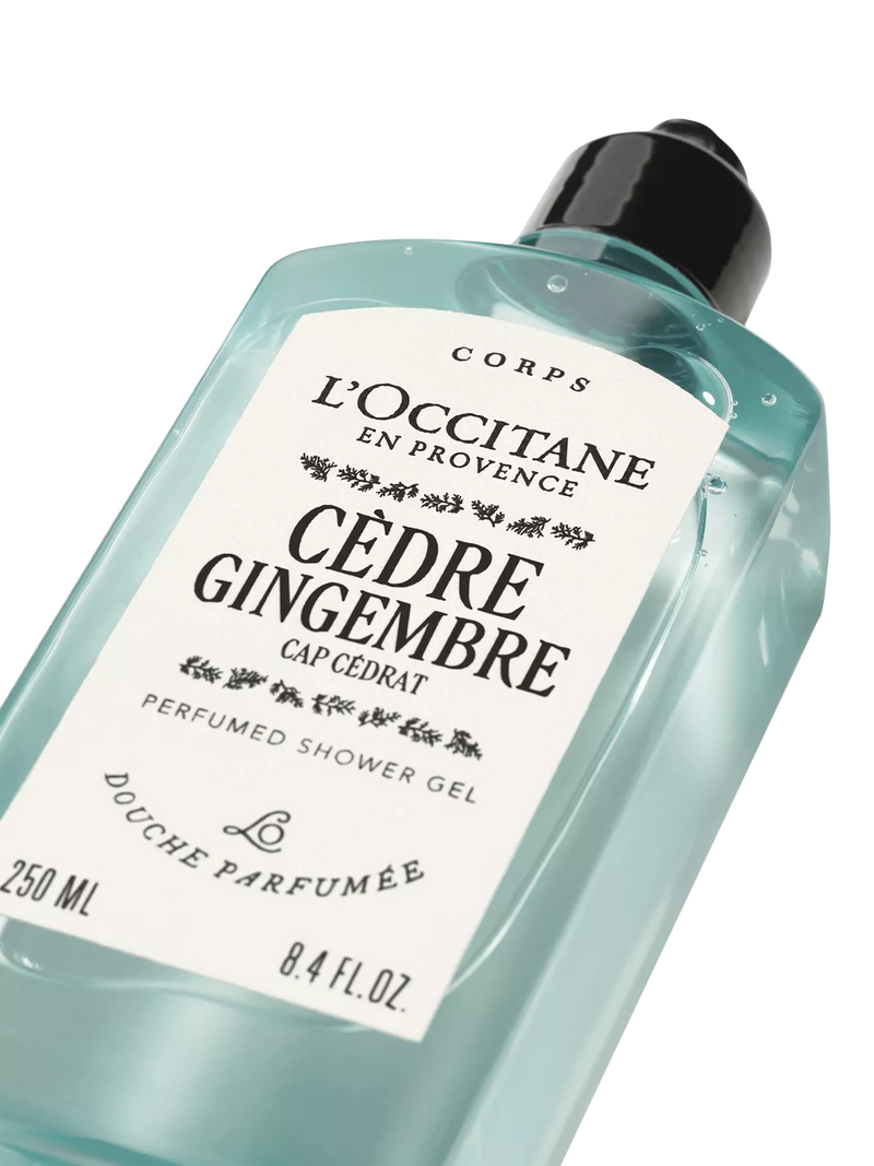 L'OCCITANE Cèdre Gingembre perfumed shower gel 250ml, UK version