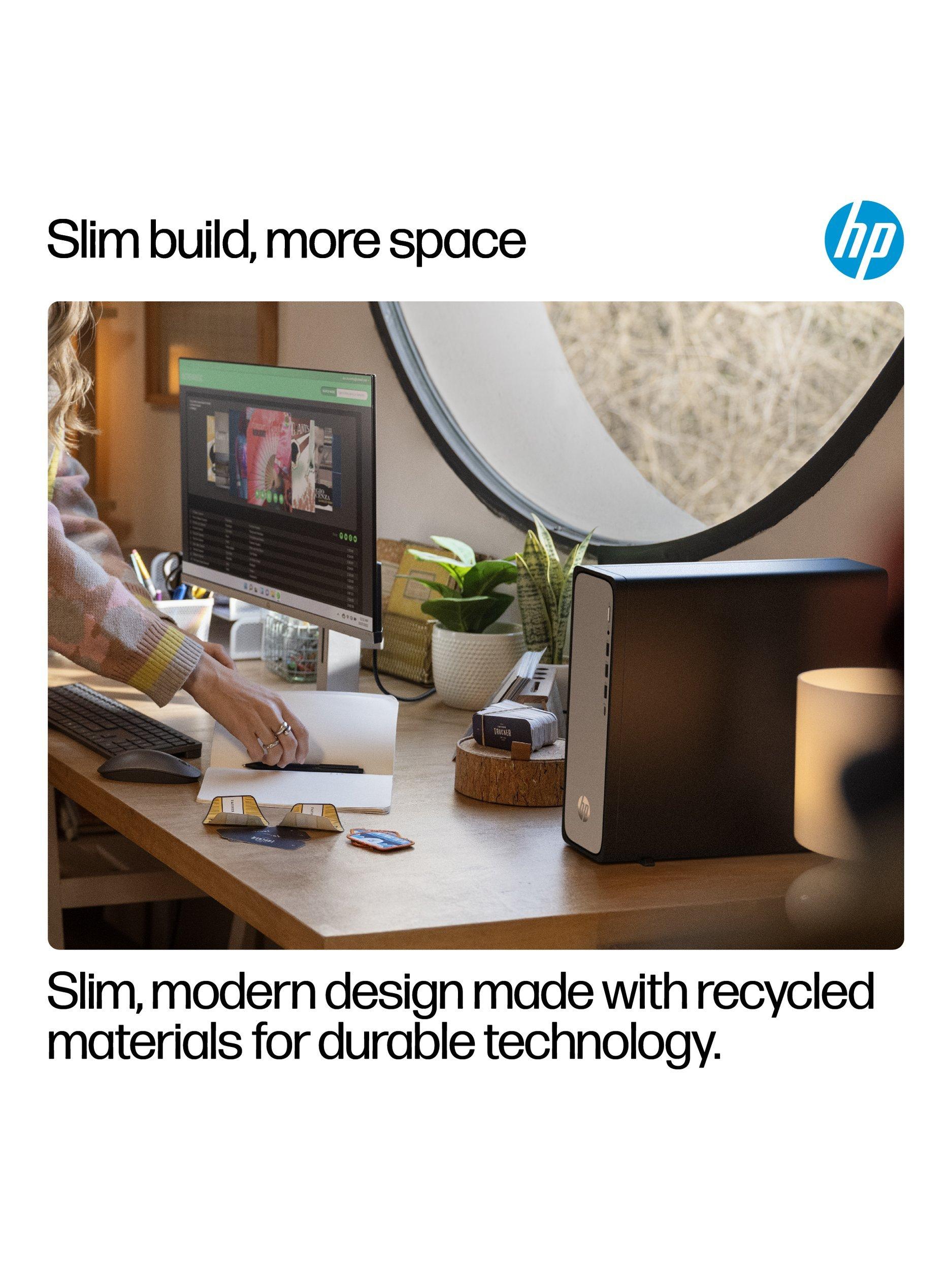 HP slim desktop PC i3 8GB 512GB, imported from the UK
